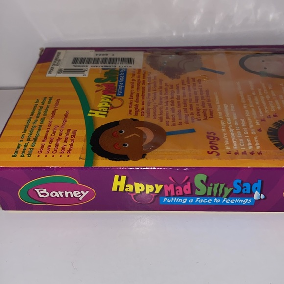 RARE- VHS Barney Happy Mad Silly
Sad Video Tape Face to Feelings - Picture 9 of 9
